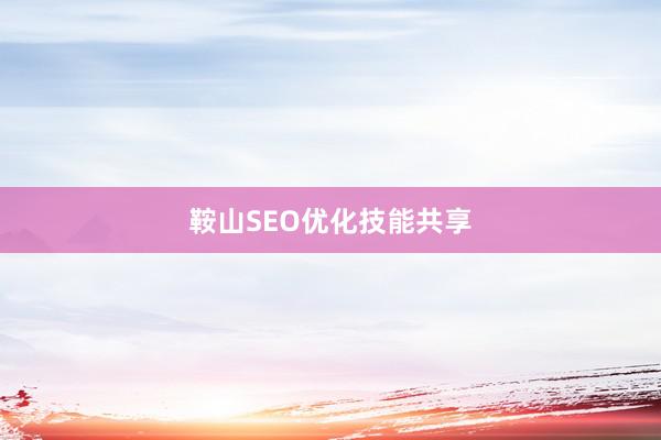 鞍山SEO优化技能共享