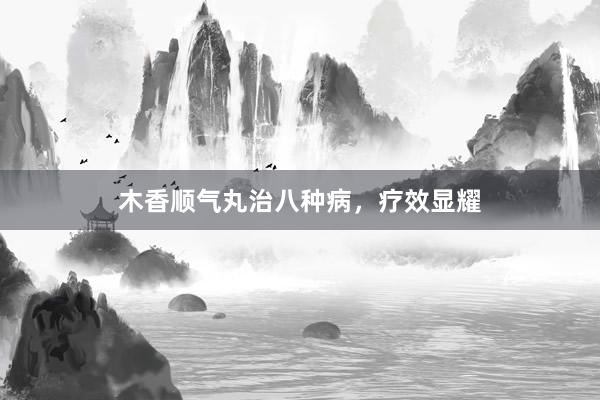 木香顺气丸治八种病，疗效显耀